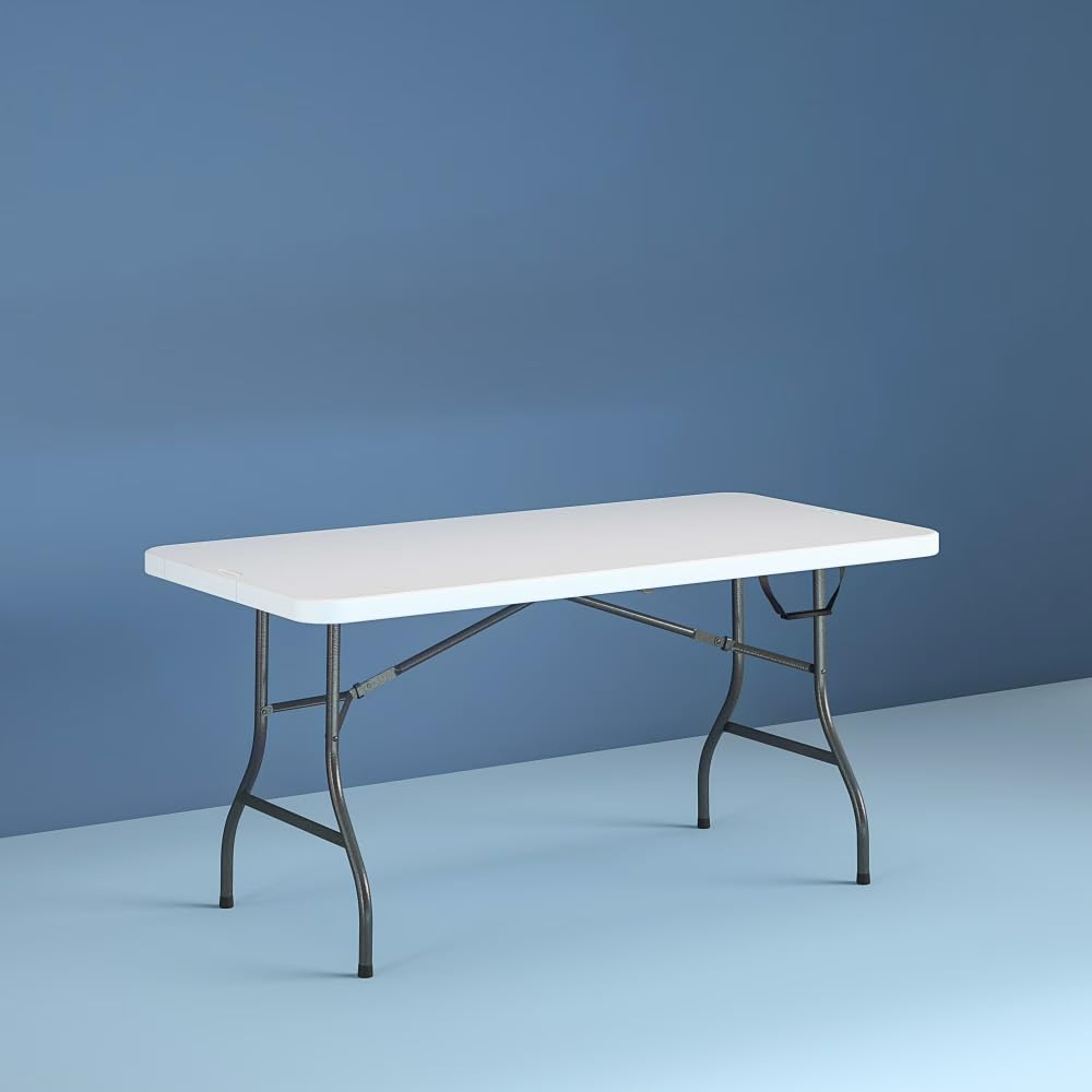 6 Foot Folding Table White Speckle K159773