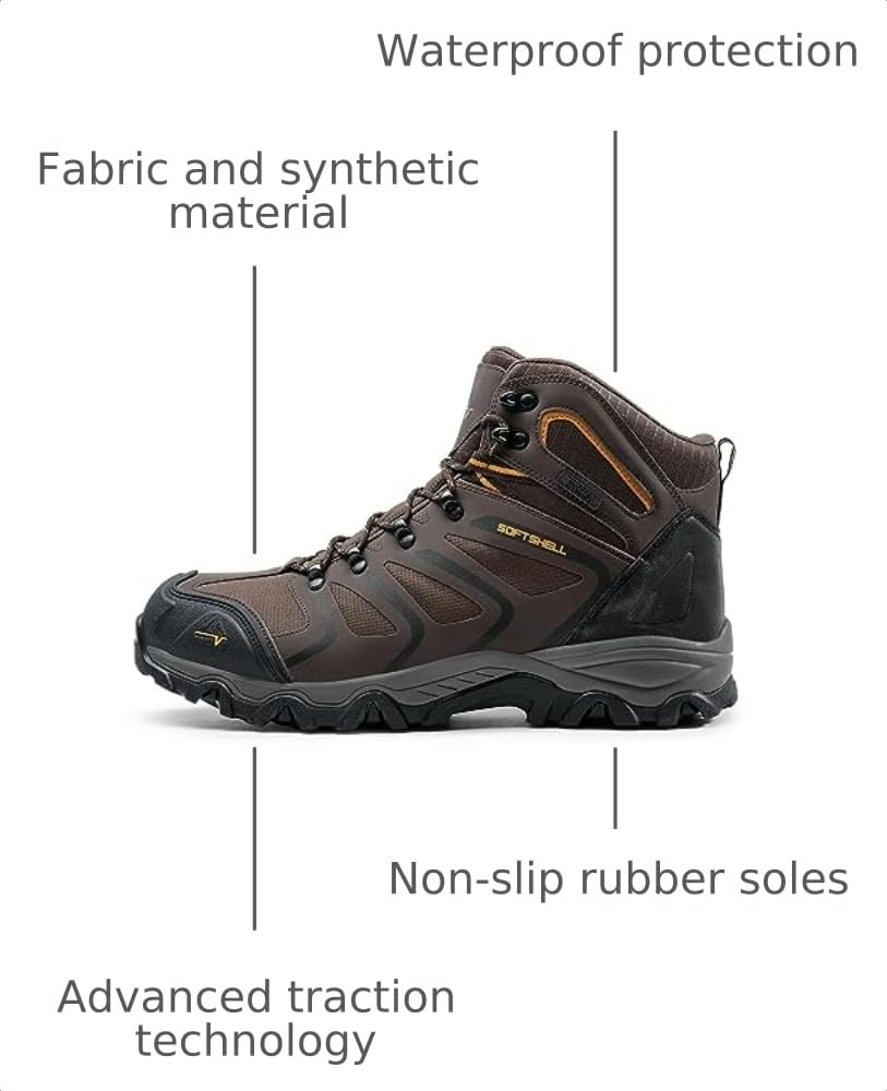 Men's Ankle High Waterproof Hiking Boots S1937
