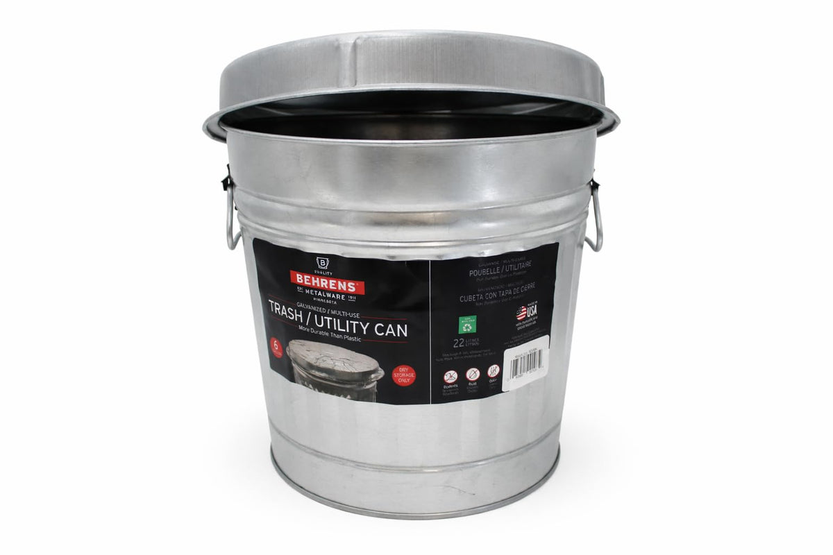 6 Gallon Galvanized Trash Can J950510