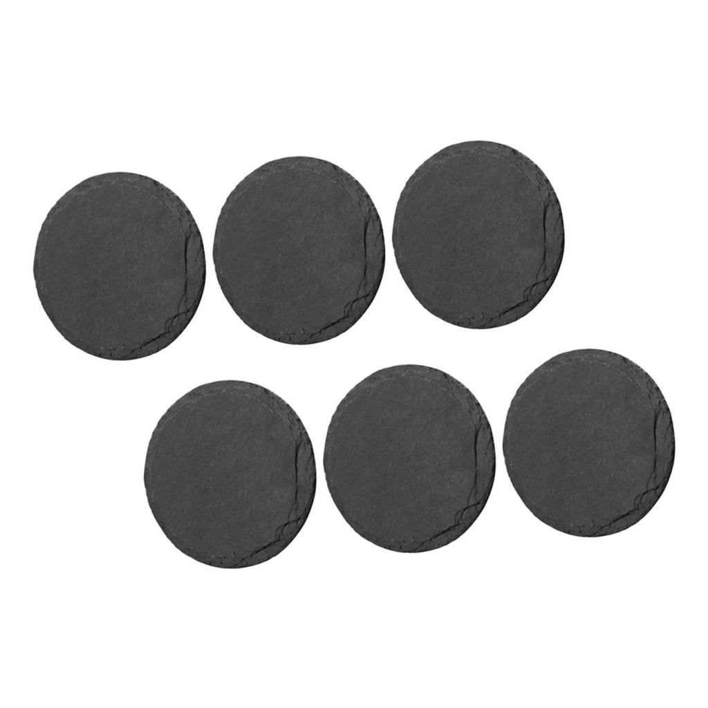 6pcs Stone Coasters Set with Non Slip Bottom D539006