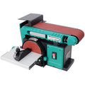 Benchtop Belt and Disc Sander, 120V/60Hz, 4x36 in. Belt & 6 in. Disc, Green W596394