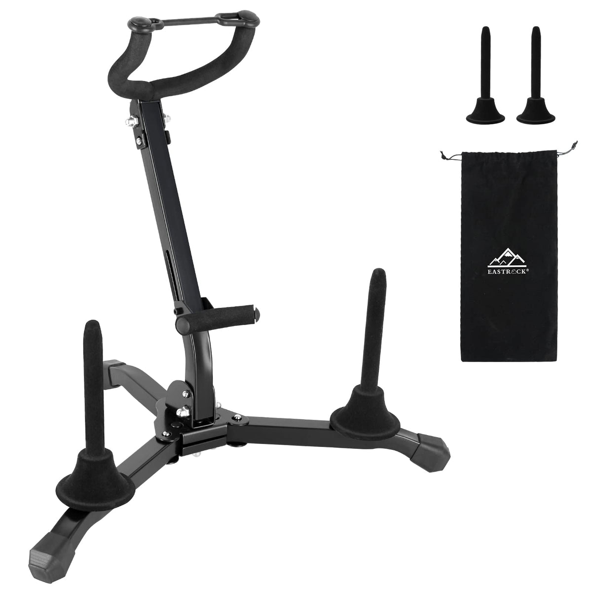 Alto & Tenor Saxophone Stand with 2 Flute/Clarinet Holders and Bag R54615