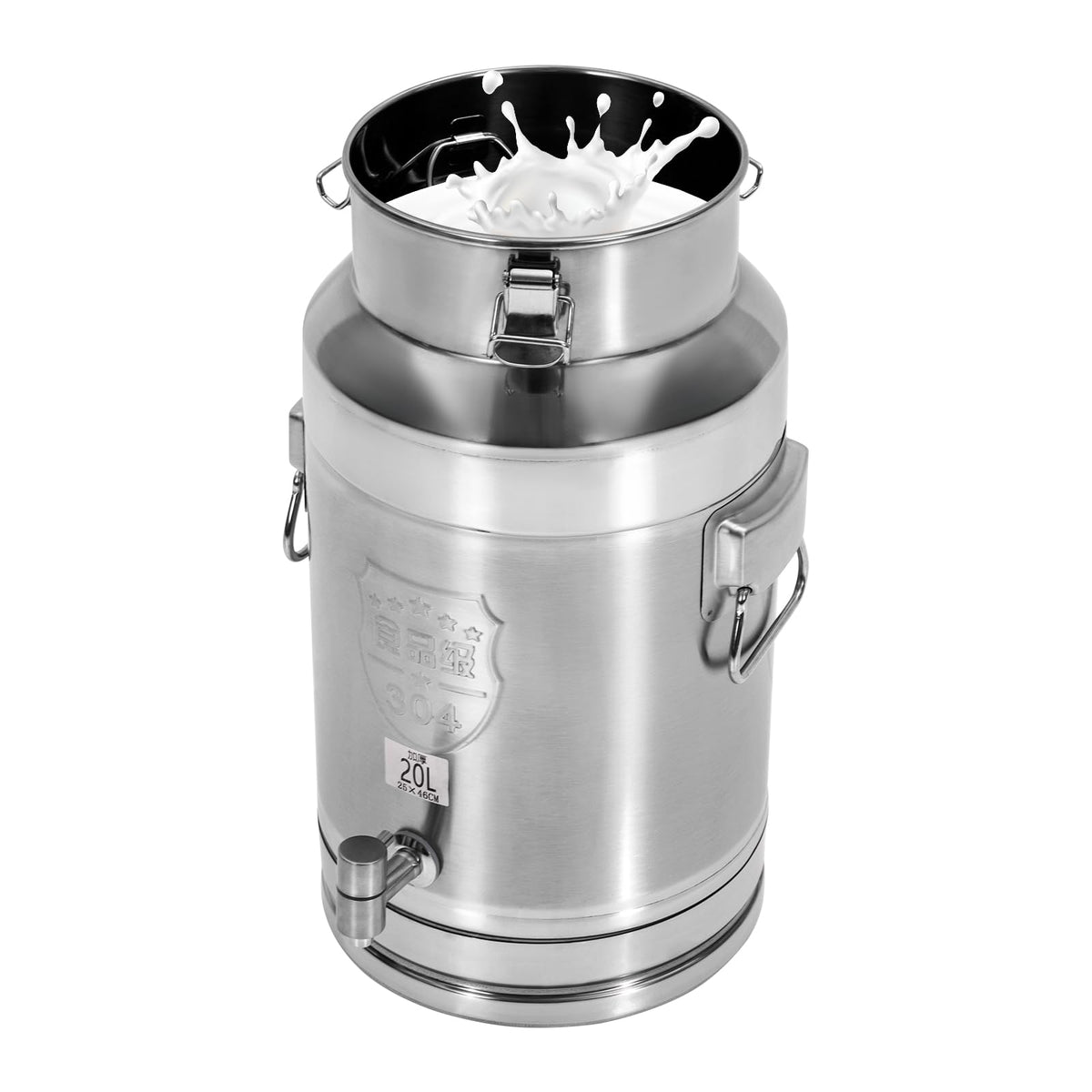 Stainless Steel 20L Milk Can with Faucet Z133641