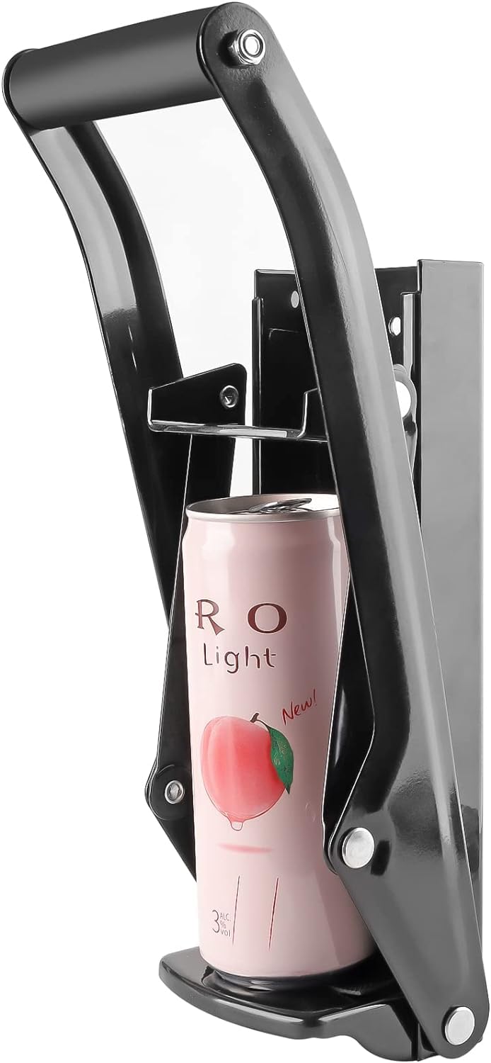 16 oz Heavy Duty Wall Mounted Aluminum Can Crusher with Bottle Opener R967