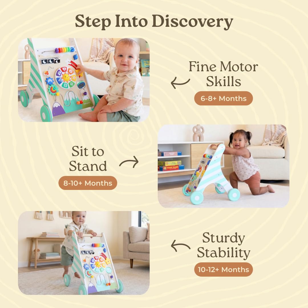Wooden Baby Walker with Music & Lights B3632
