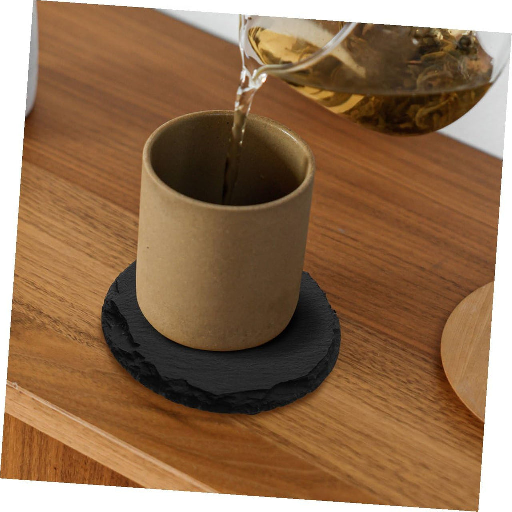 6pcs Stone Coasters Set with Non Slip Bottom D539006