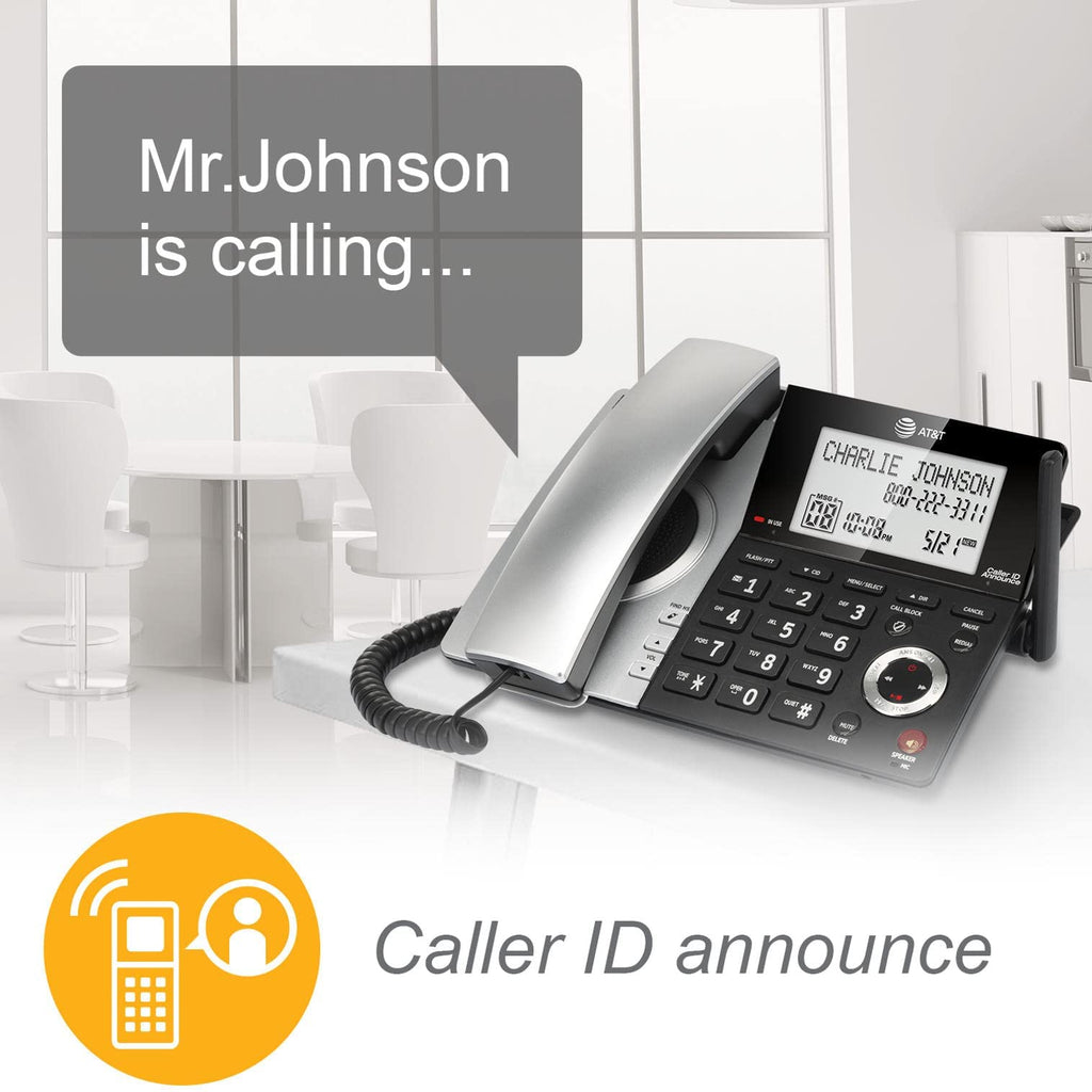 2-Handset Corded/Cordless Phone with Answering Machine C25143
