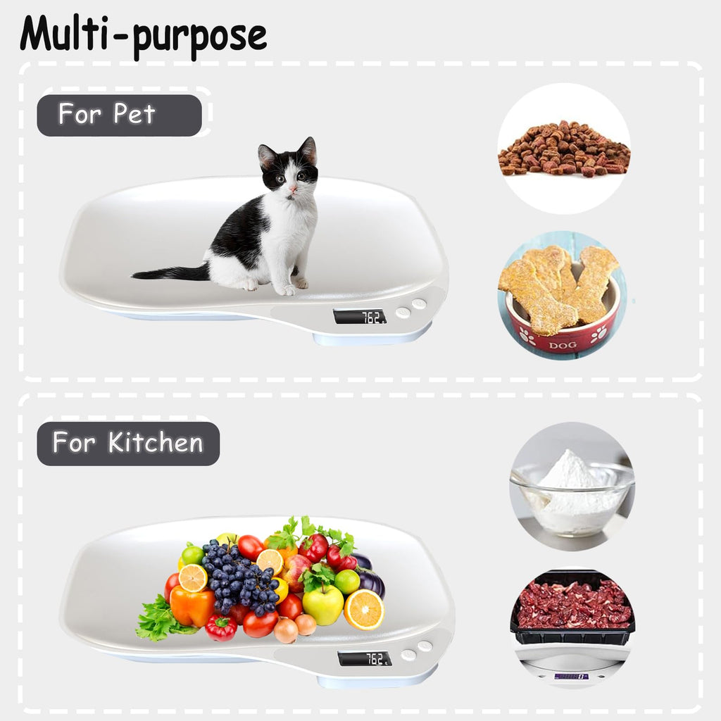 Digital Pet Scale 33lb LCD with Tray Y6493