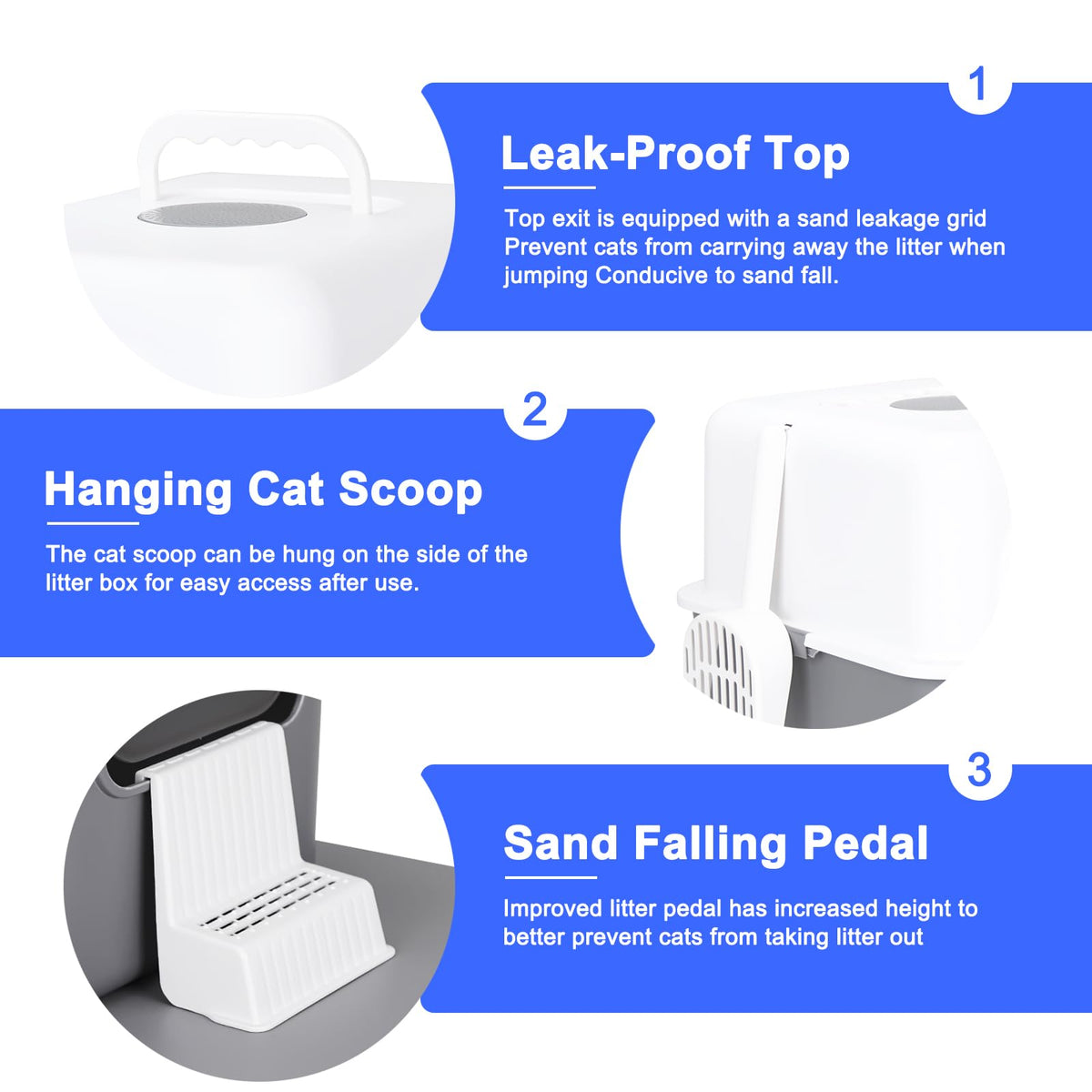 Enclosed Cat Litter Box E336