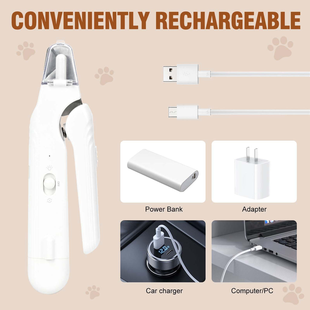 2-in-1 Dog Nail Grinder & Clippers with Light S5983