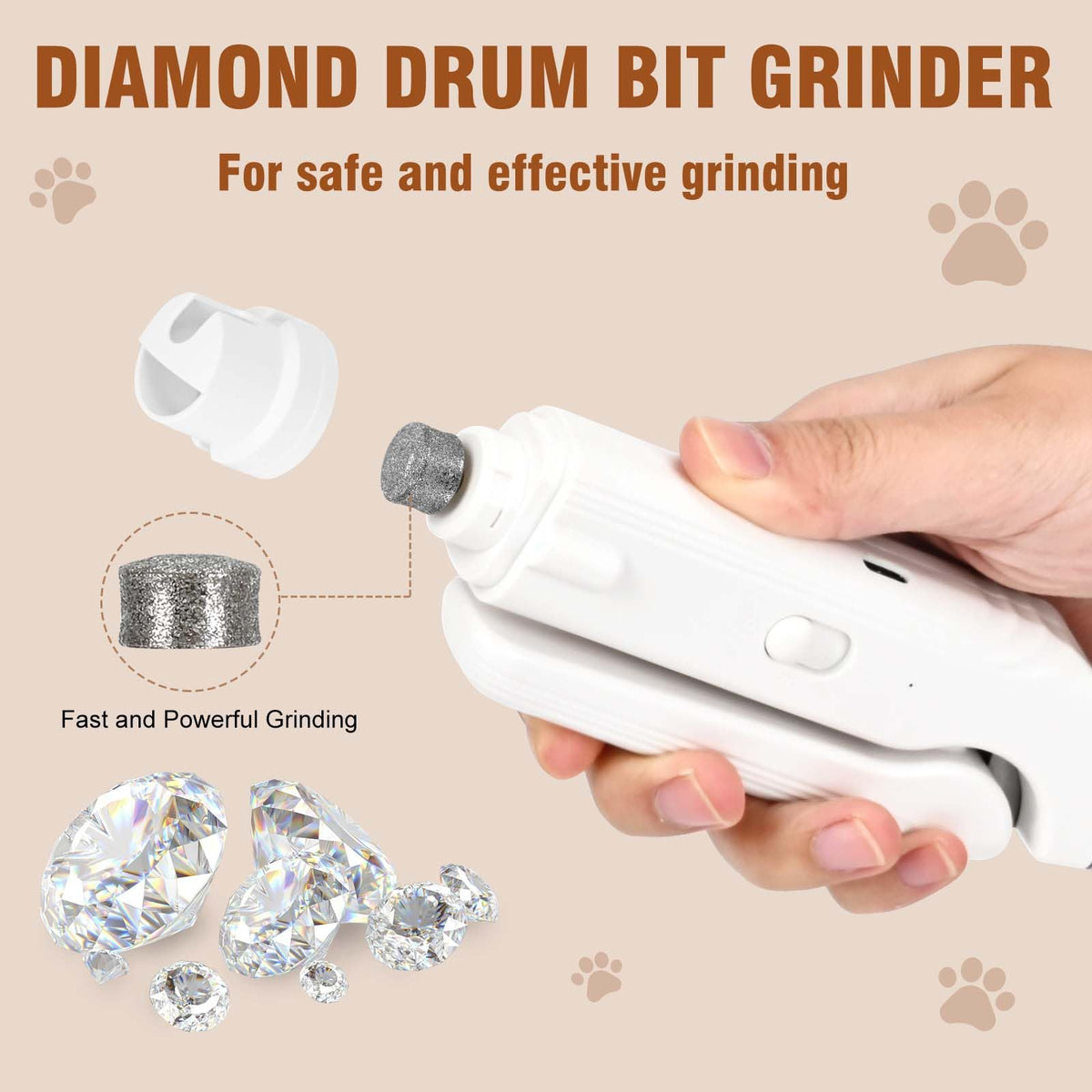 2-in-1 Dog Nail Grinder & Clippers with Light S5983