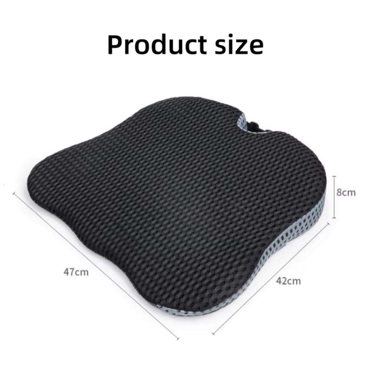 Memory Foam Car Seat Booster Cushion Grey S85403