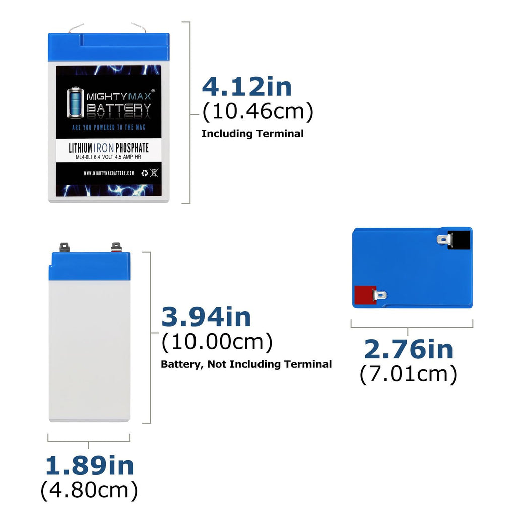 6V 4.5AH Lithium Replacement Battery V687939