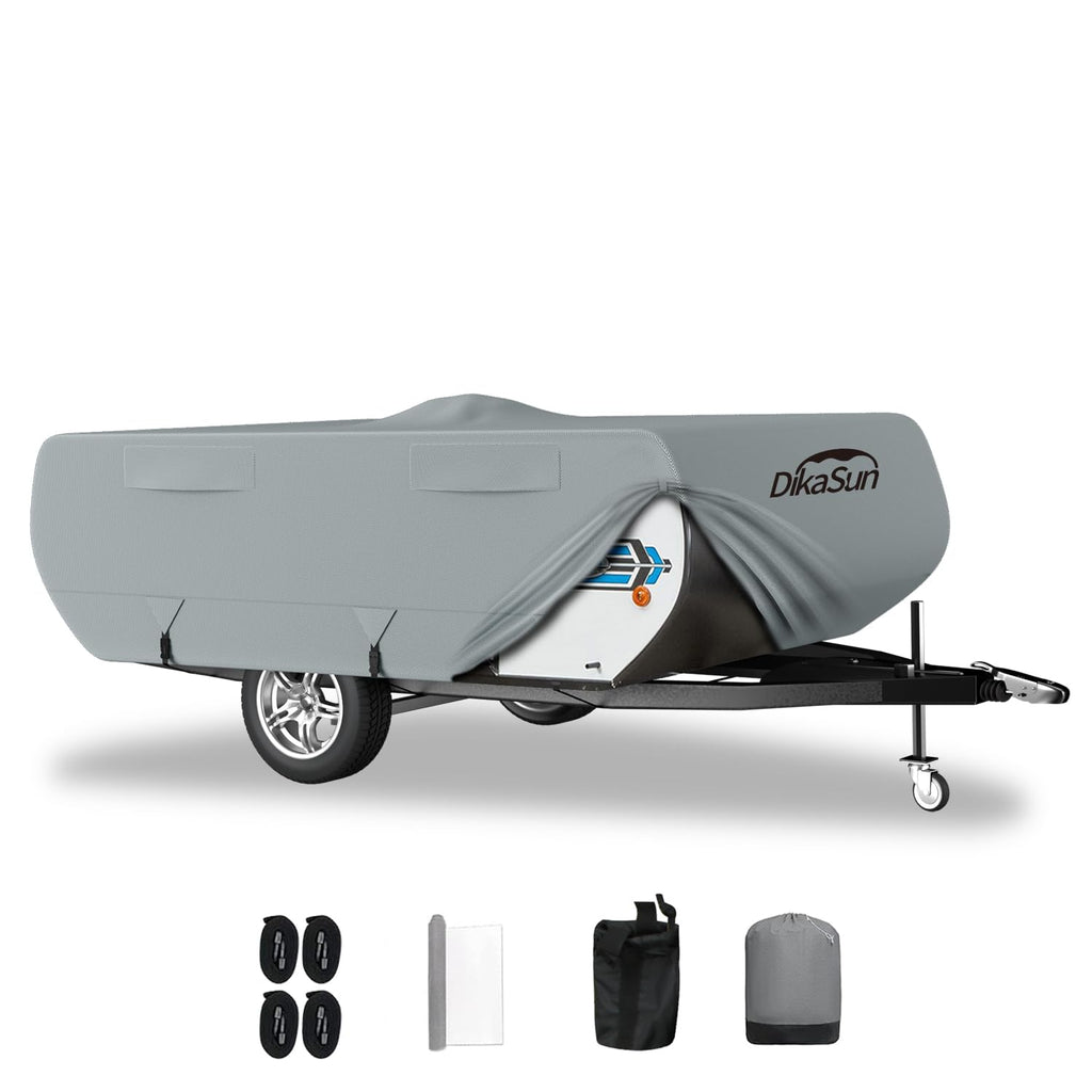 14' ~ 16' 7 Layers Waterproof Pop-up Camper Cover Q4370