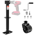 A-Frame Trailer Jack 2-in-1 5000lbs Foot Plate & 2000lbs Dual-Wheel B83206