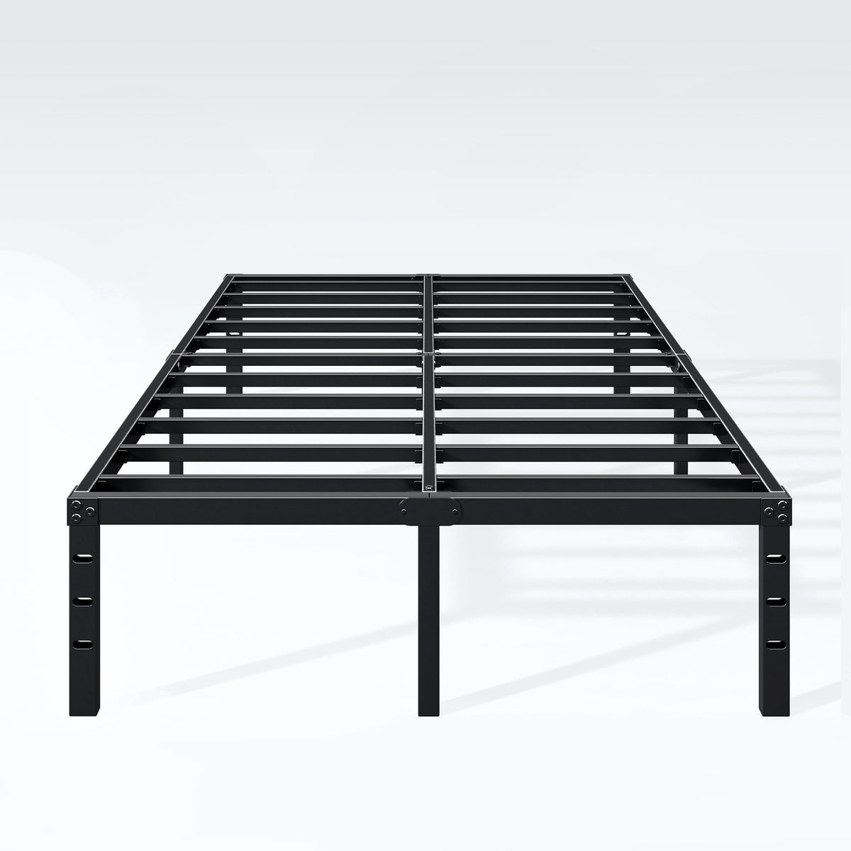 18 Inch Full Bed Frame with Under Bed Storage, Black K1398