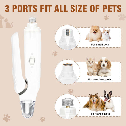 2-in-1 Dog Nail Grinder & Clippers with Light S5983
