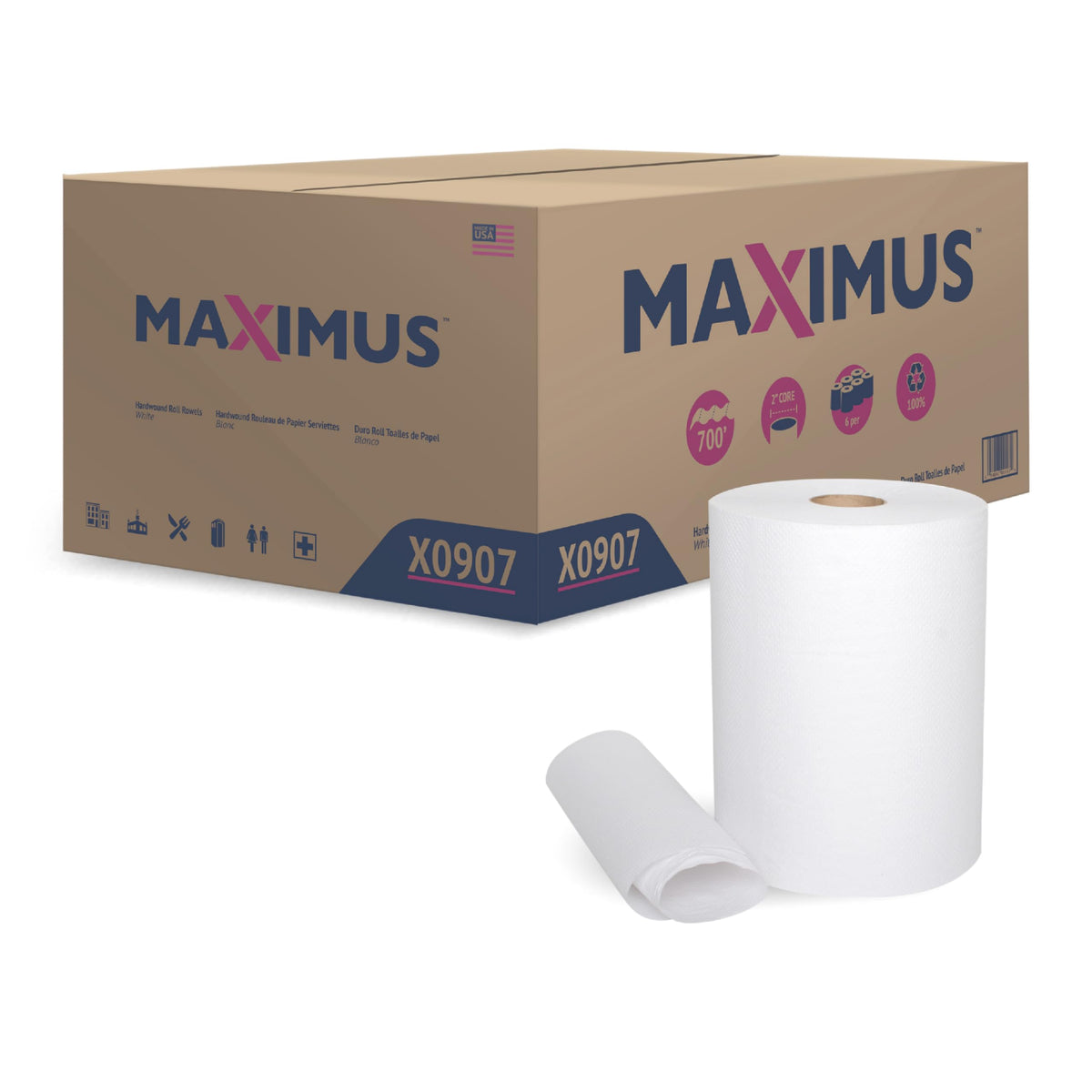 White 10" Roll Towel Q1367