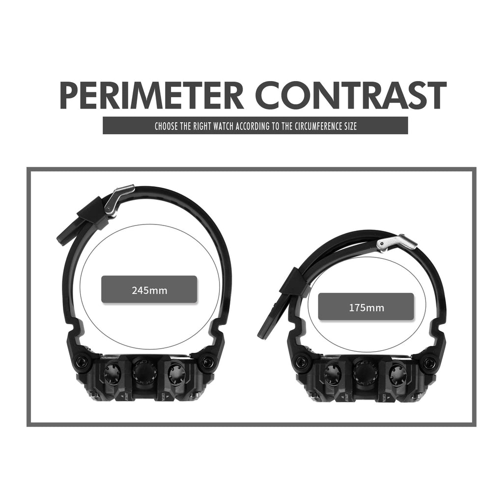 Men Digital Watch Waterproof LED Stopwatch H428064