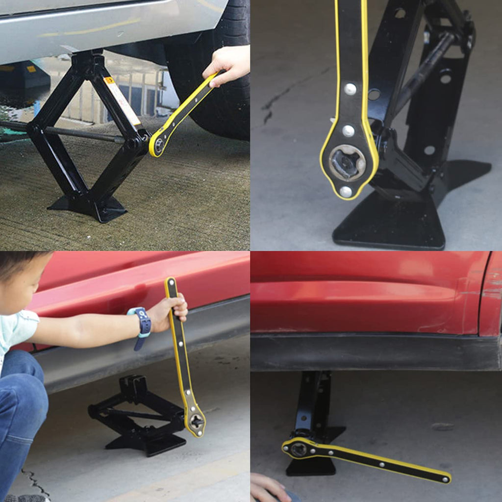 Car Jack Ratchet Wrench Scissor Jack Adapter Tool M7210