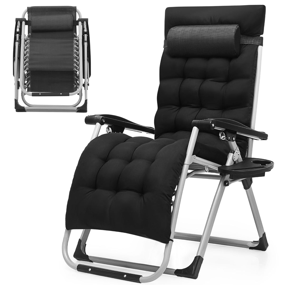 Zero Gravity Lounge Chair Black E91427