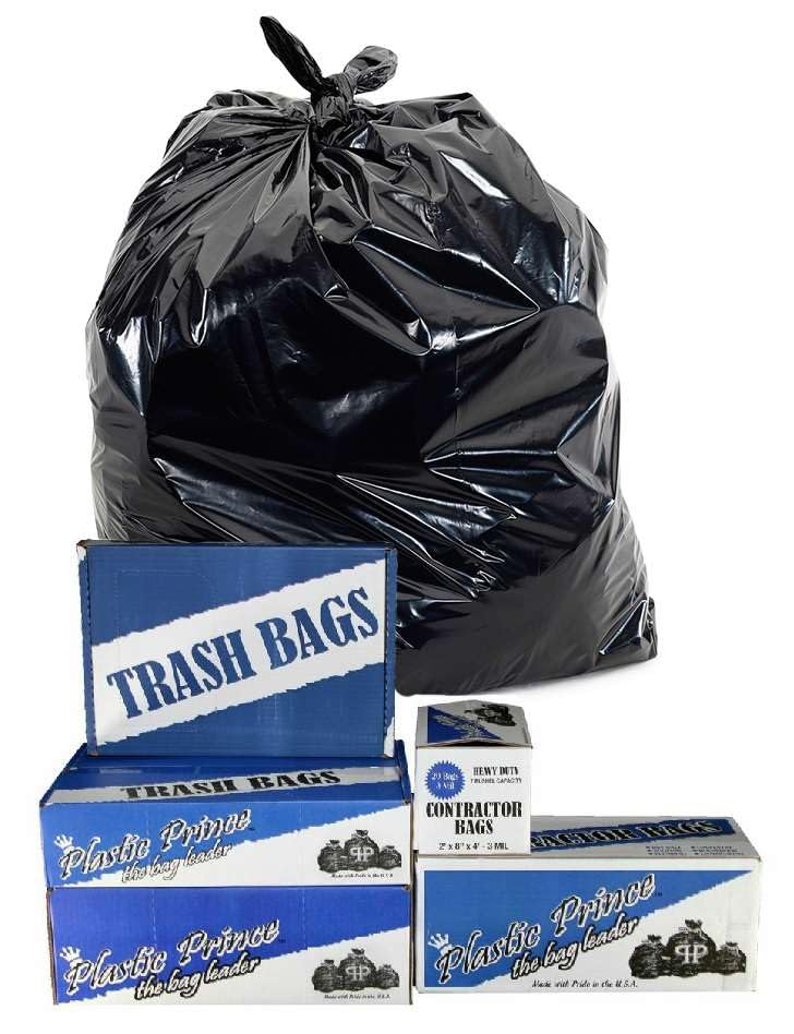 42 Gallon 2.5Mil Black Contractor Bags I7859