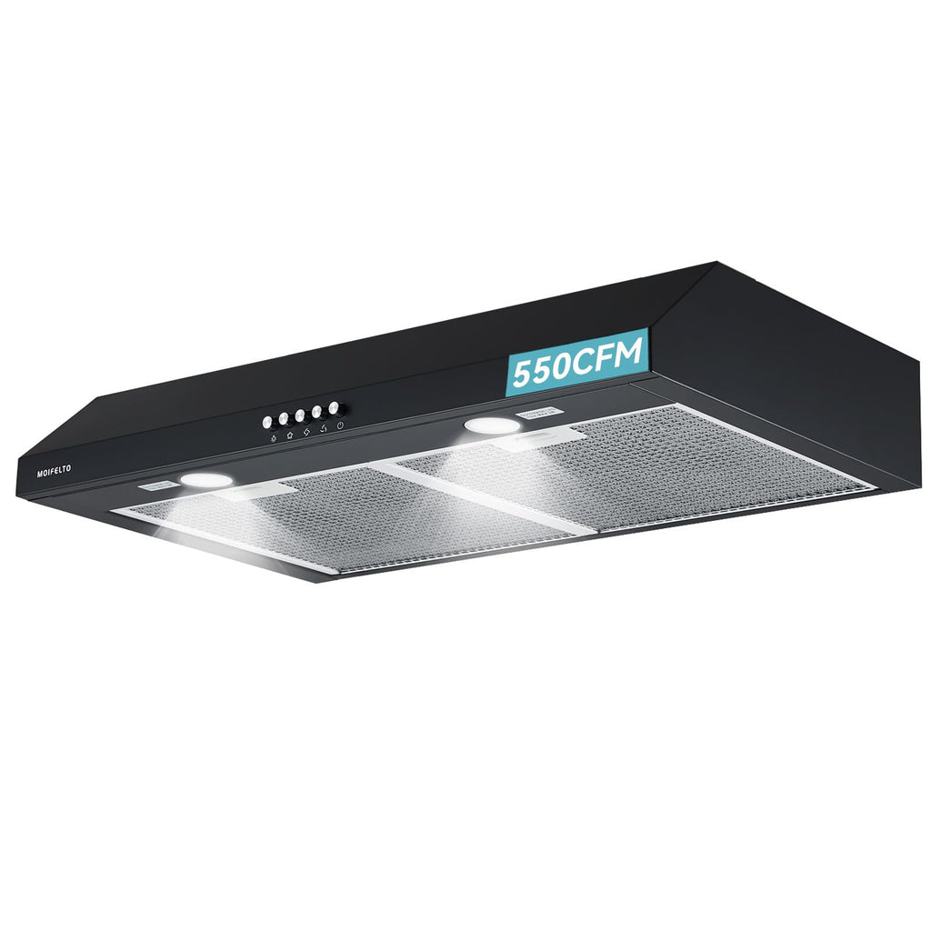 30" Black Under Cabinet Range Hood M200307