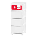 White 4 Drawer Slim Narrow Storage Organizer N398904
