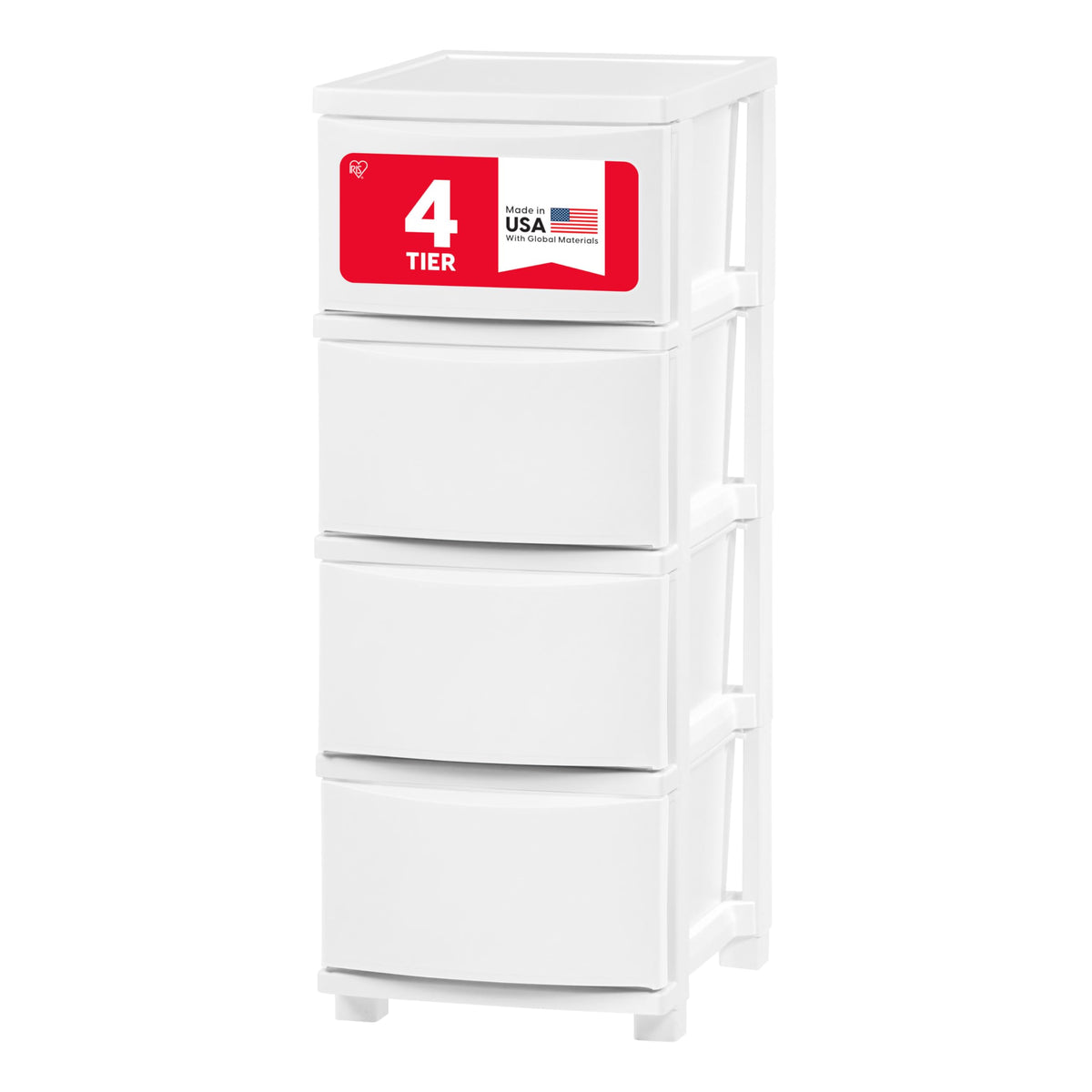 White 4 Drawer Slim Narrow Storage Organizer N398904