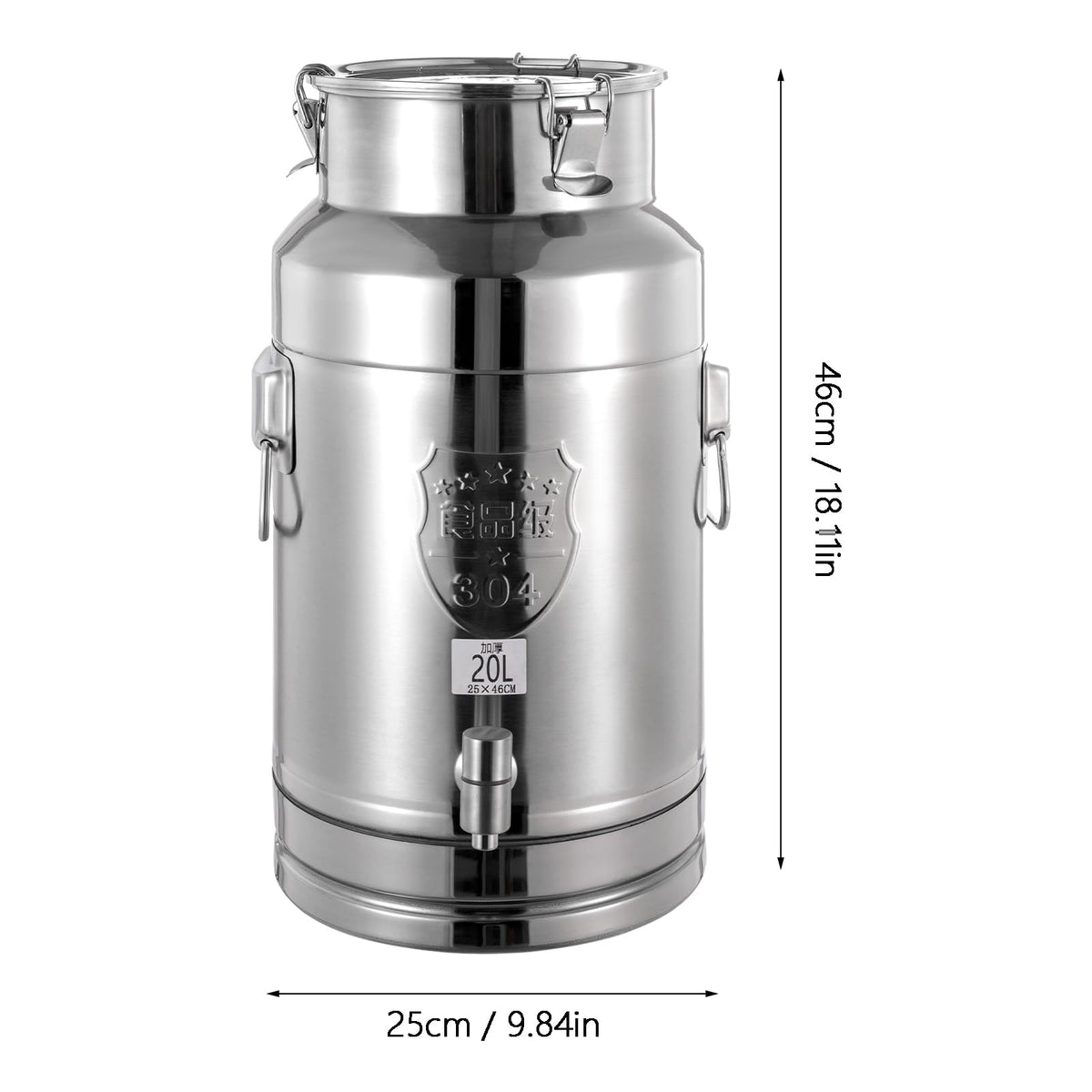 Stainless Steel 20L Milk Can with Faucet Z133641