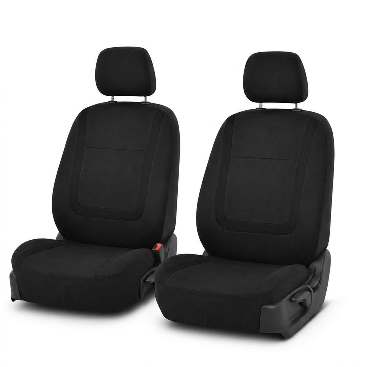 Cloth Car Seat Covers Front Set Black V251648