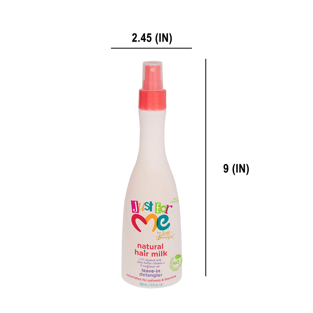 Natural Hair Milk Detangler with Coconut Milk, Shea Butter & Sunflower Oil, 10 oz A409
