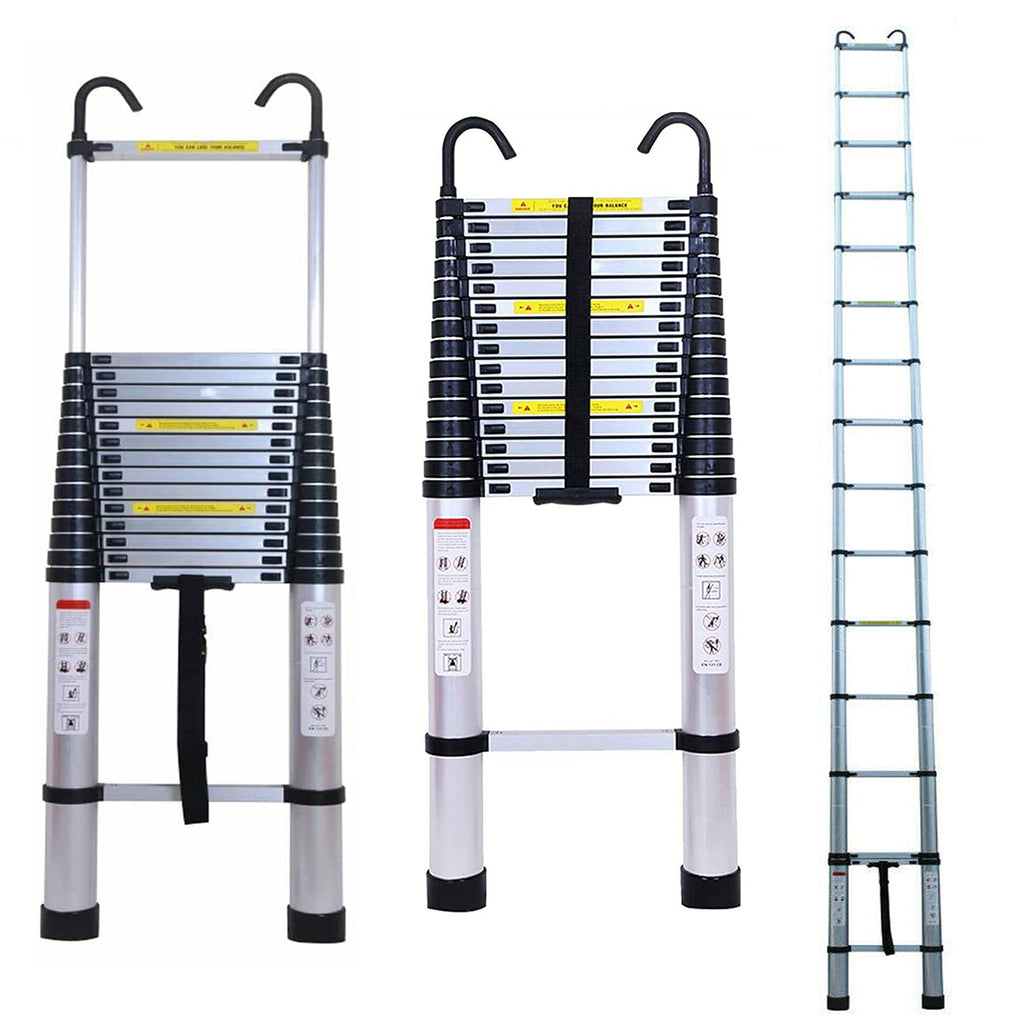 20.34 ft Aluminum Telescopic Ladder 330lbs S41065