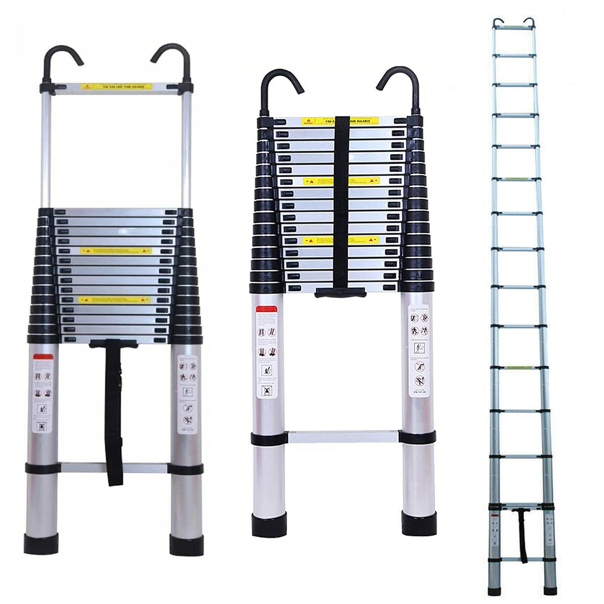 20.34 ft Aluminum Telescopic Ladder 330lbs S41065