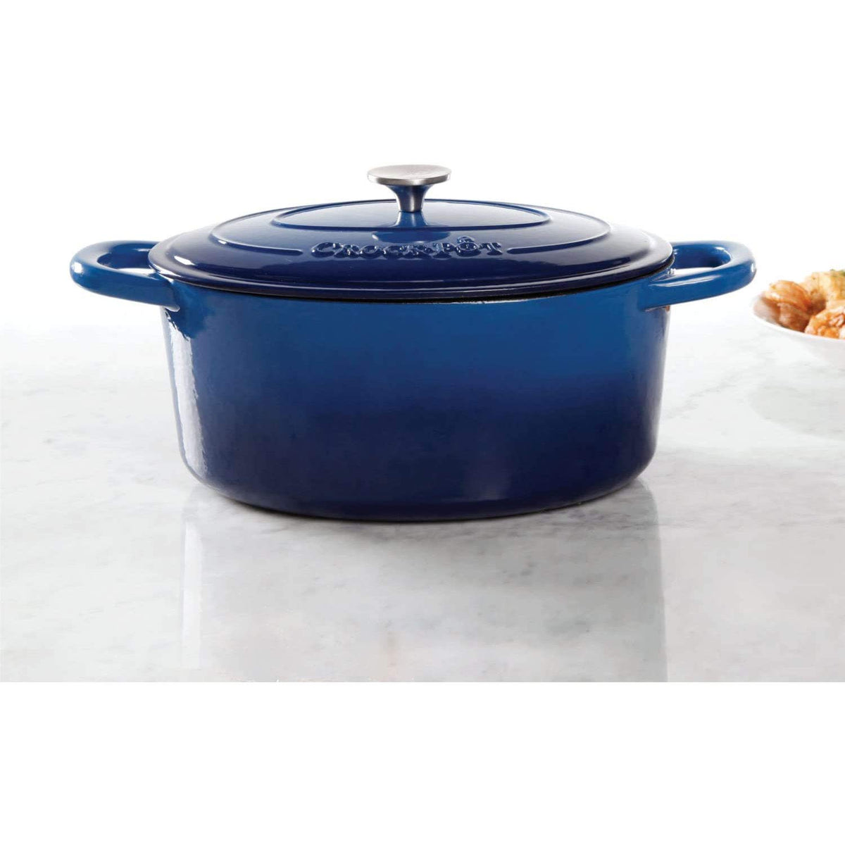 7-Quart Oval Enameled Cast Iron Dutch Oven with Lid D164531