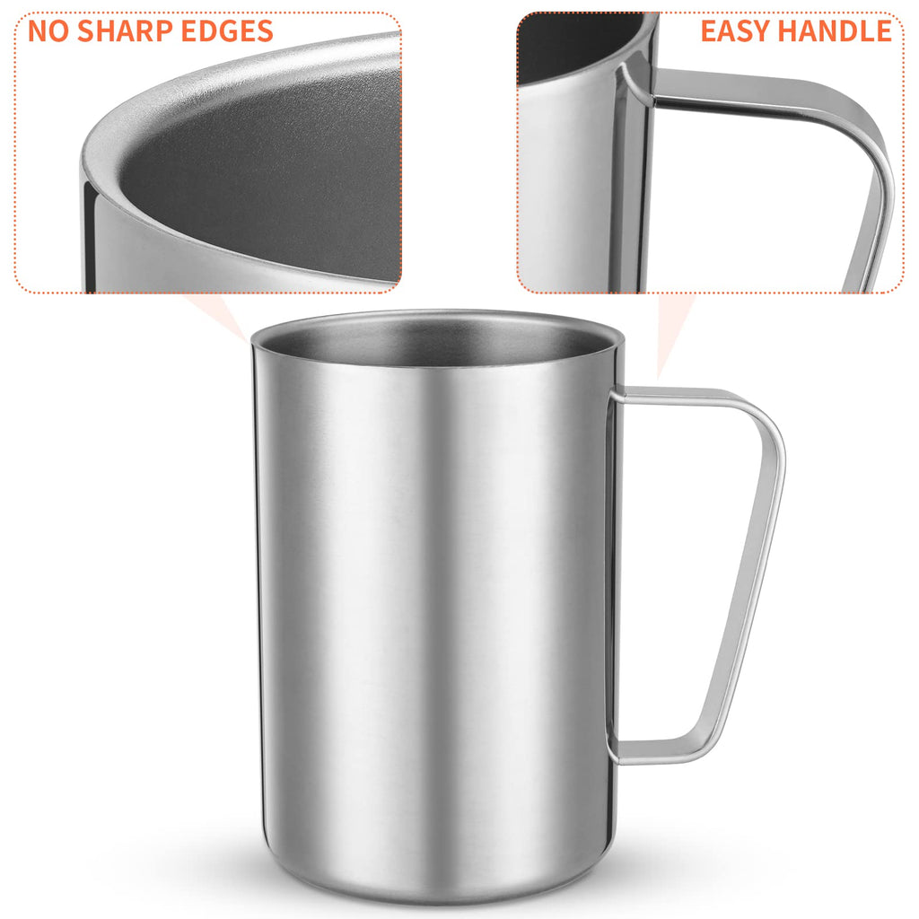 2 Pcs 16.9oz Stainless Steel Double Wall Vacuum Insulated Mug F648