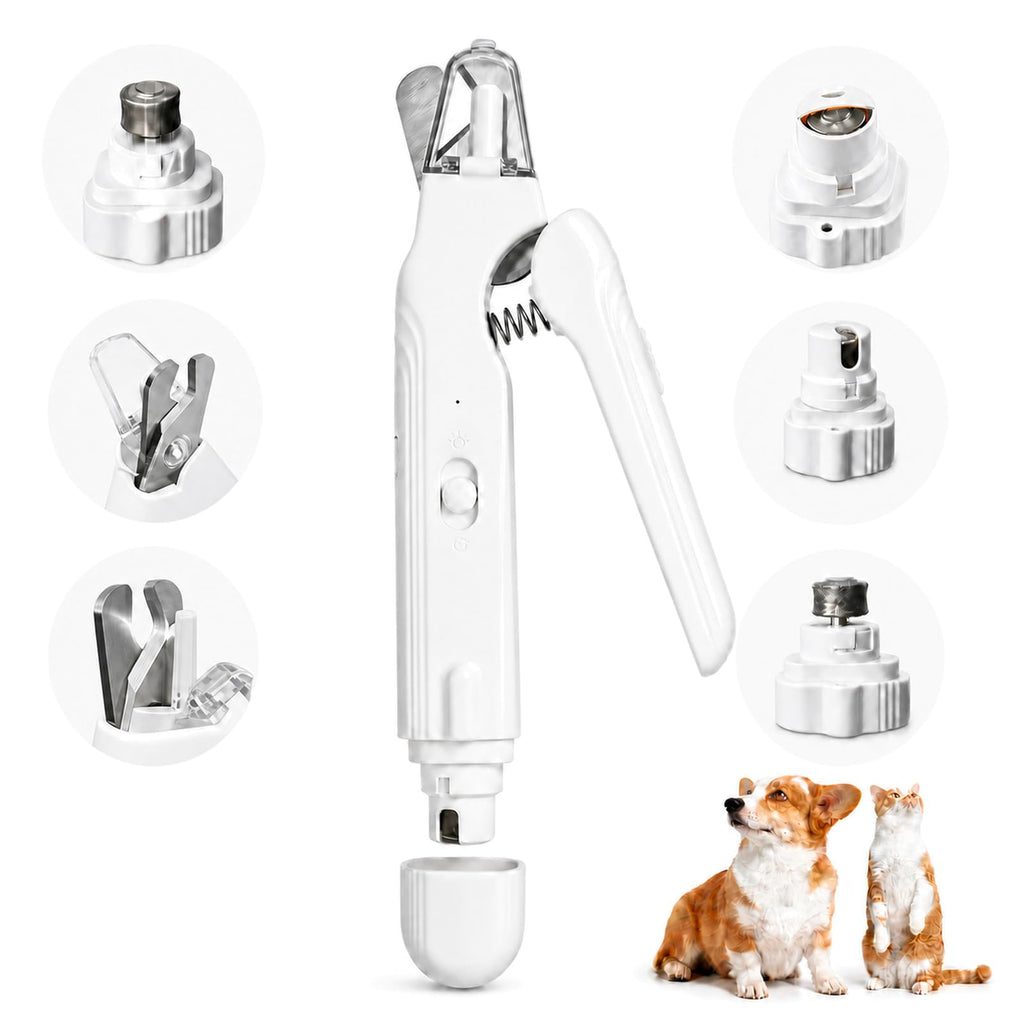 2-in-1 Dog Nail Grinder & Clippers with Light S5983