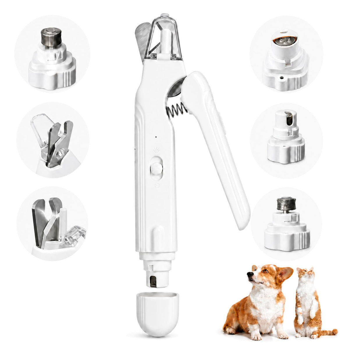 2-in-1 Dog Nail Grinder & Clippers with Light S5983