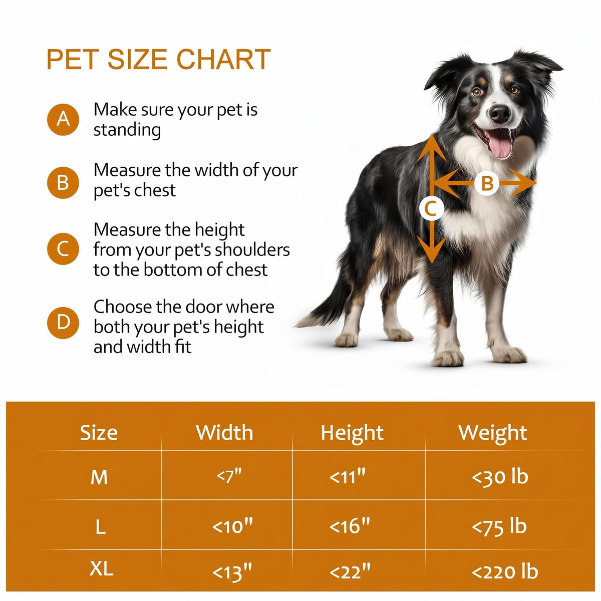 Adjustable Height Sliding Glass Door Dog Door L2357