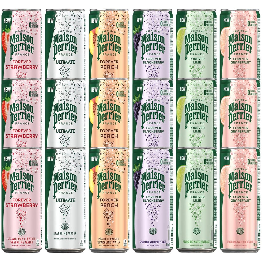 Flavored Sparkling Water 6 Flavor Variety Pack 18 Count G429