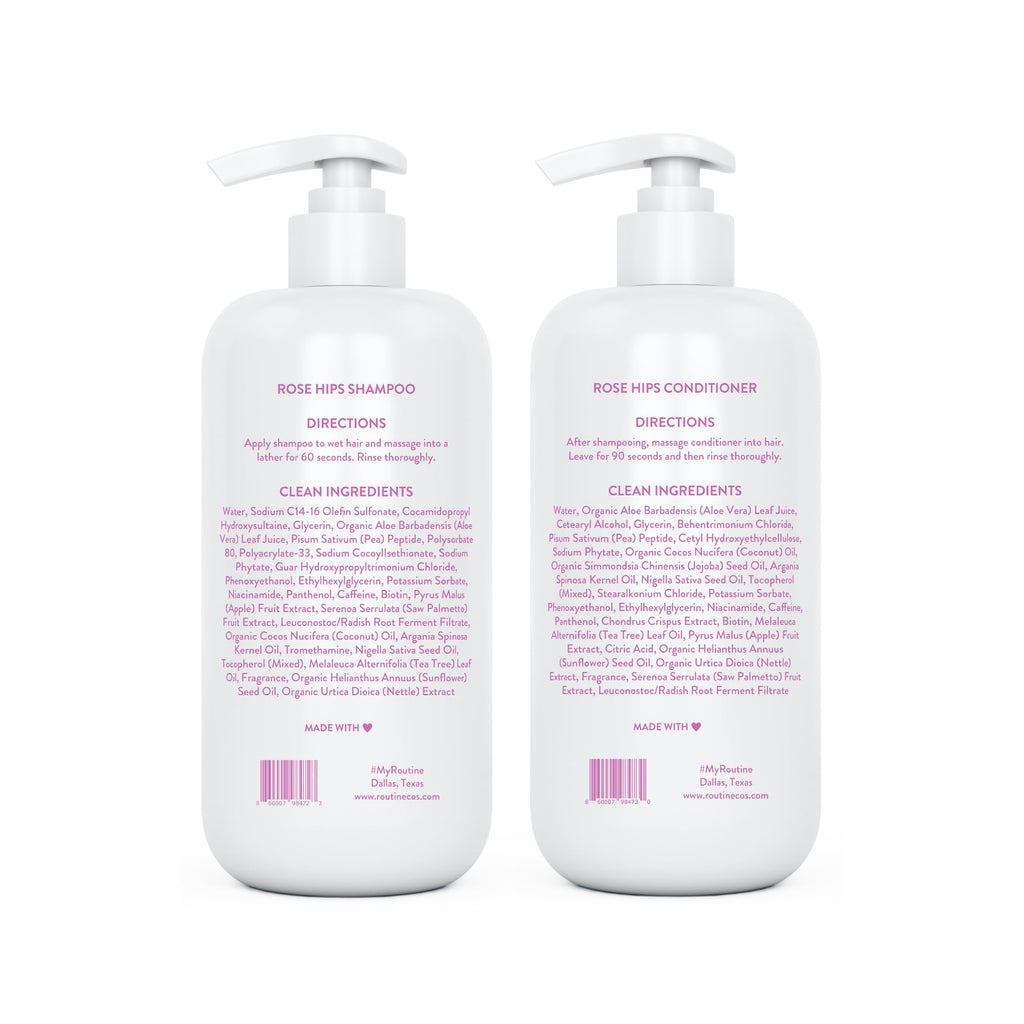 Biotin Color Safe Sulfate-Free Shampoo and Conditioner Set and Hair Serum V395
