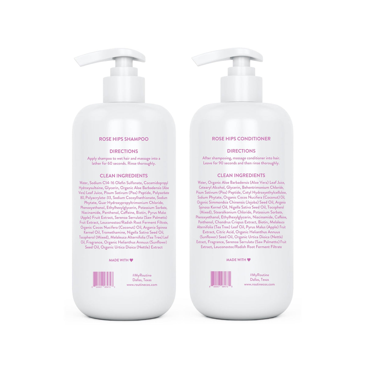 Biotin Color Safe Sulfate-Free Shampoo and Conditioner Set and Hair Serum V395