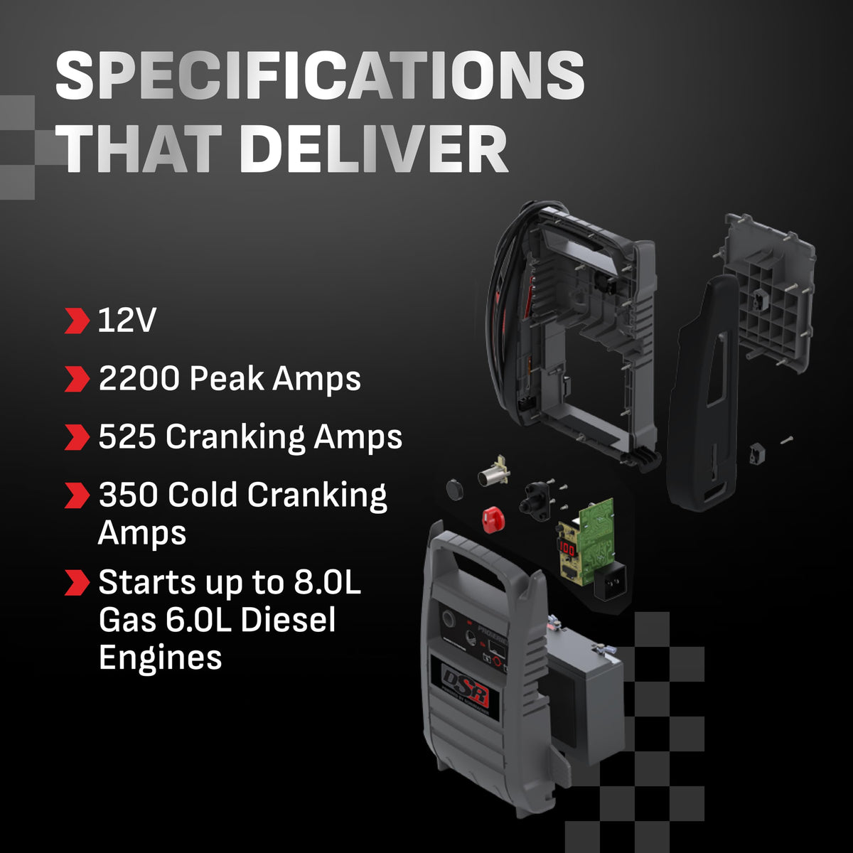 Electric Car Battery Jump Starter & Power Station T3370