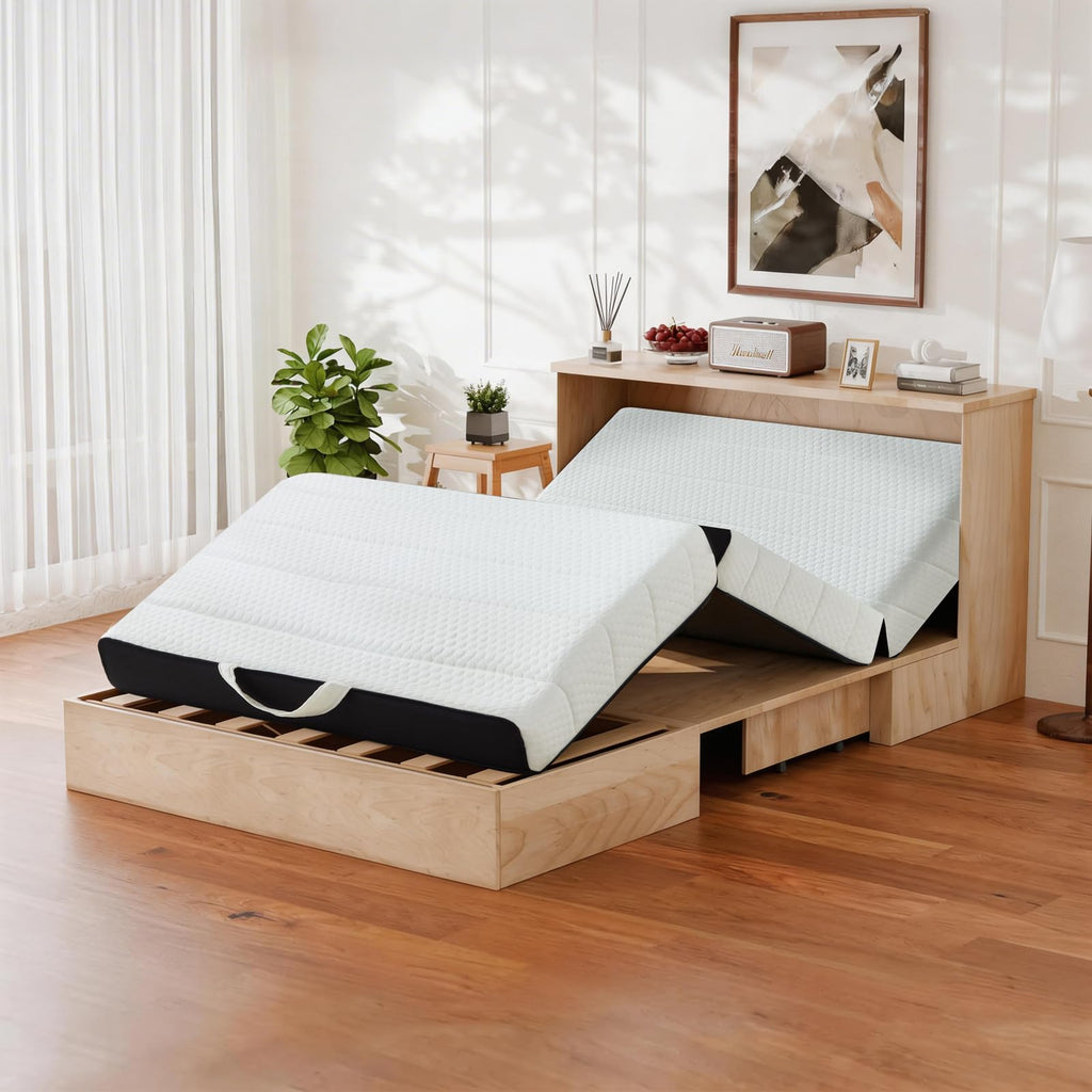 King Tri-Fold Memory Foam Mattress with Washable Cover B518210