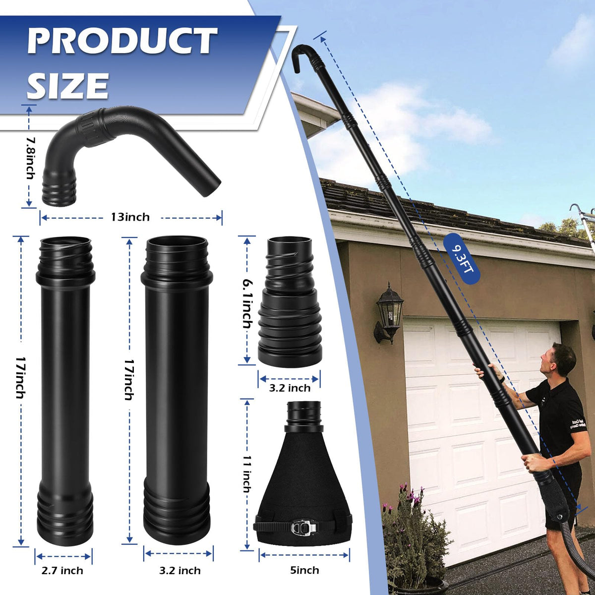 Universal Gutter Cleaning Tools for Leaf Blowers K25052