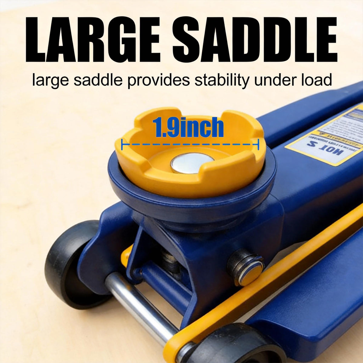 2 Ton Low Profile Hydraulic Floor Jack, 4000 lbs Capacity Steel Trolley Jack, Blue P31050