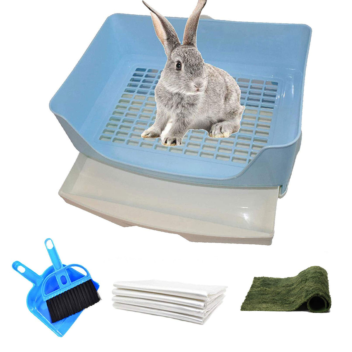Plastic Rabbit Litter Box with Drawer R648552
