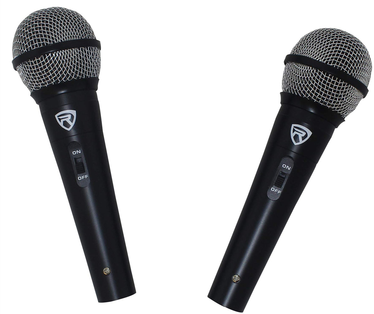 12 Inch Powered PA Speaker System with Mixer and Microphones X465