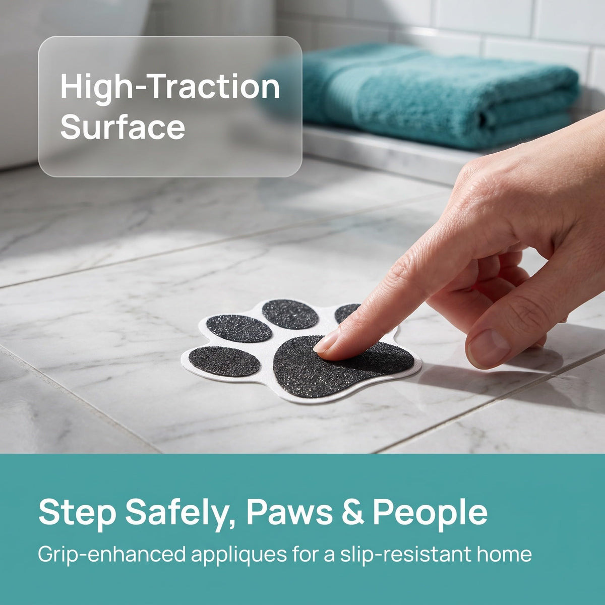 12pcs Non Slip Tub Stickers F408