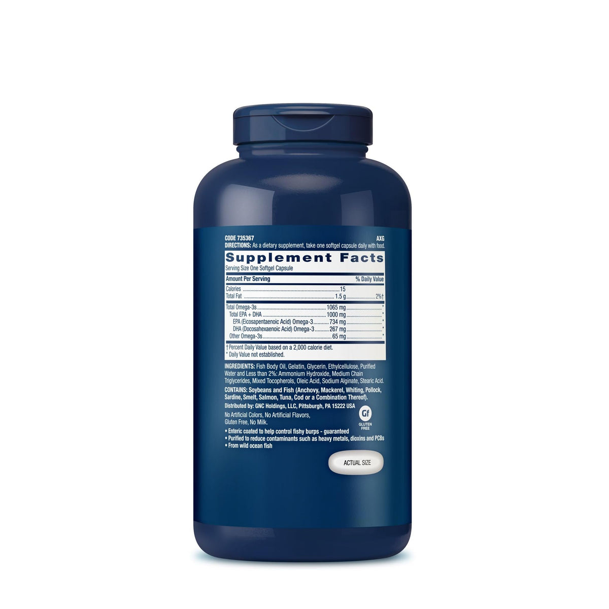 Fish Oil 1000mg EPA & DHA 210 Softgels O5578